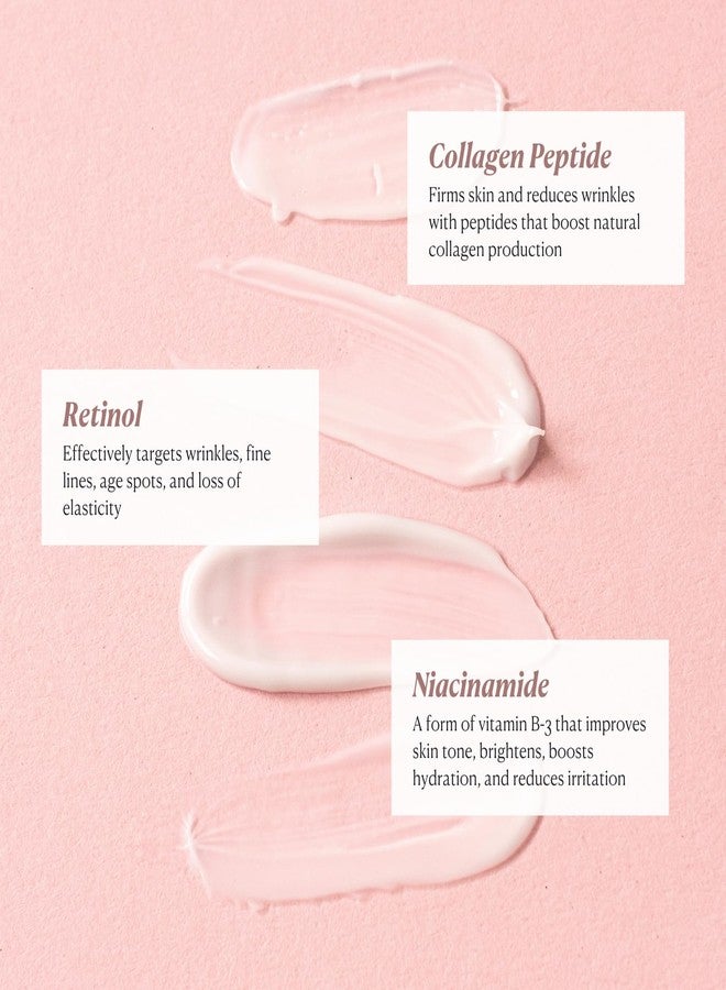 Nakery Beauty Retinol Cream with Collagen and Hyaluronic Acid, Anti Aging Moisturizer for Wrinkles, Face Treatment for All Skin Types, Day and Night Formula for Women - Image 4